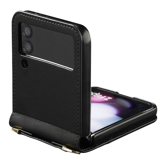 Galaxy Z Flip3 5G – Wallet-Handyhülle aus PU-Leder und TPU, mit Ständer, mit Kartenfach