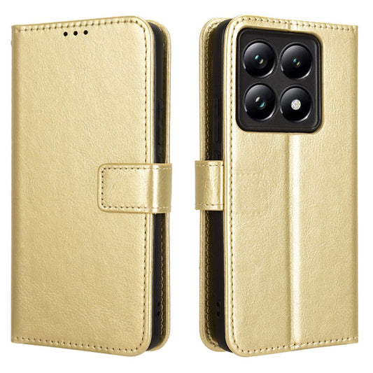 Xiaomi 14T Handyhülle – Crazy Horse Textur PU-Leder-Telefon-Geldbörsen-Abdeckung