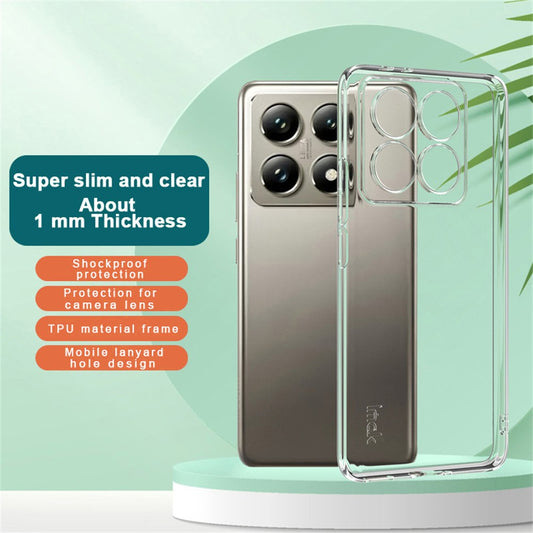 Xiaomi 14T Pro Handyhülle – IMAK UX-5 Series Transparente TPU Ultra Slim