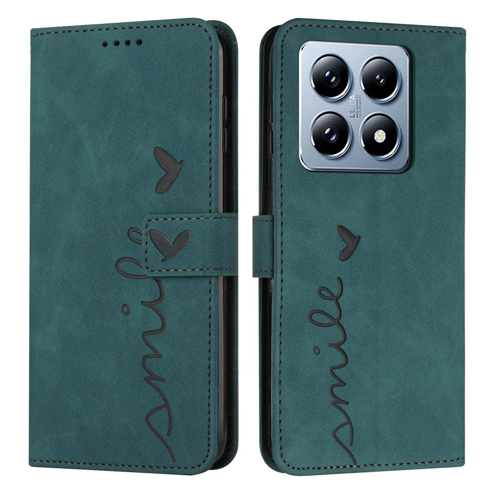 For Xiaomi 14T Case Viewing Stand PU Leather Phone Cover Imprinted Pattern
