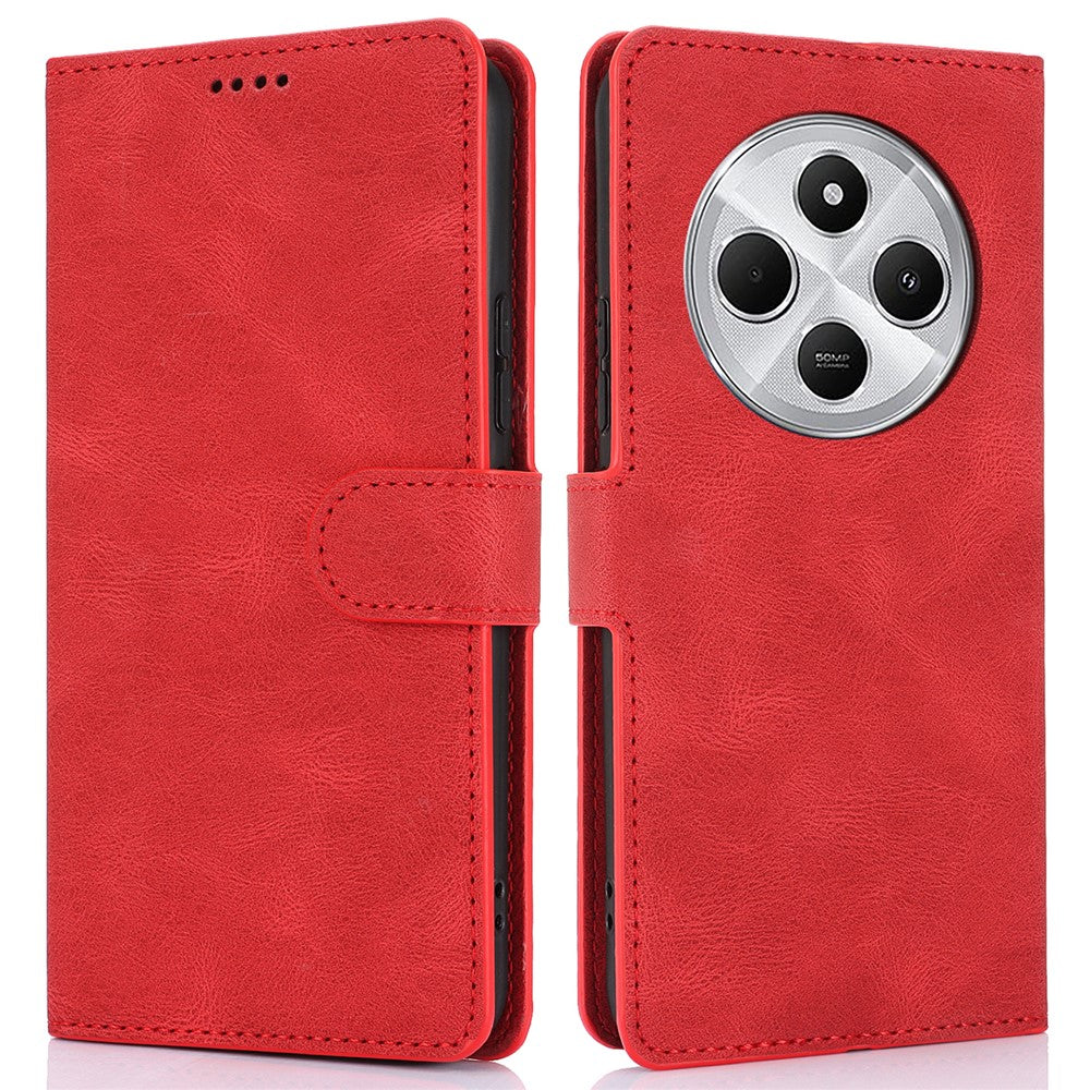 For Xiaomi Poco C75 4G / Redmi 14R 5G / 14C 4G Case PU Leather Phone Cover with Wallet Stand View
