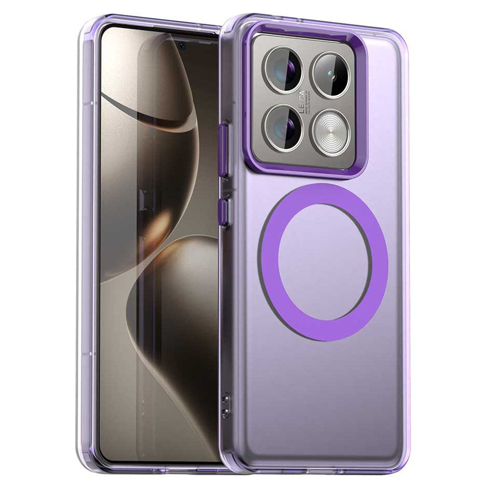 Candy Series For Xiaomi 14T Pro Magnetic Case PC+TPU+PET Anti-Drop Phone Cover