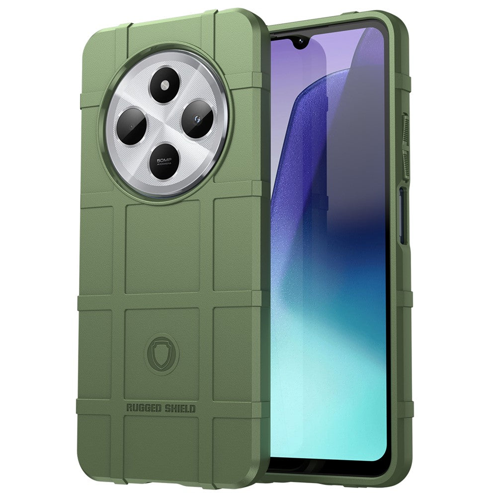 For Xiaomi Poco C75 4G / Redmi 14R 5G / 14C 4G Case Grid Design Soft TPU Scratch-Proof Phone Cover