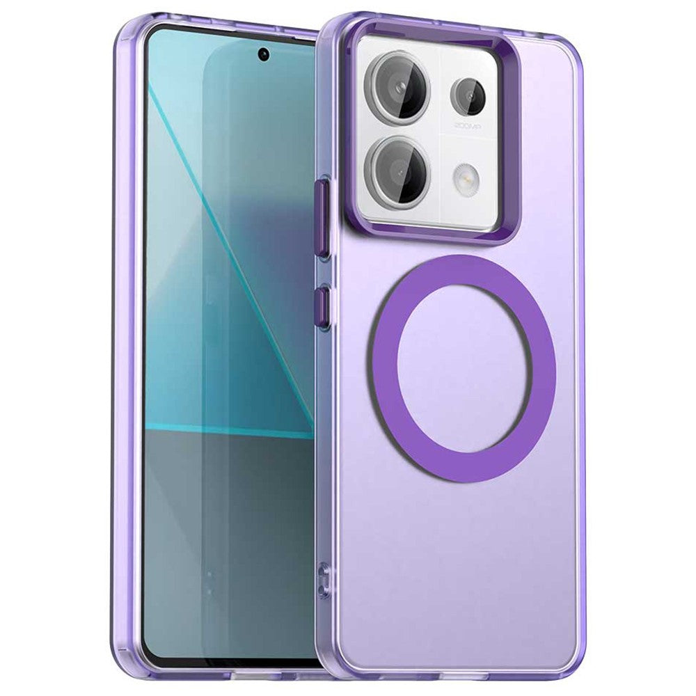For Xiaomi Poco X6 5G / Note 13 Pro 5G Magnetic Case PC+TPU+PET Anti-Drop Phone Cover