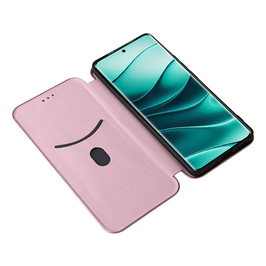 Xiaomi Redmi Note 14 Pro 5G / Xiaomi Poco X7 5G Handyhülle – Poco X7 5G Carbon Fiber Textur Fallsichere PU-Leder