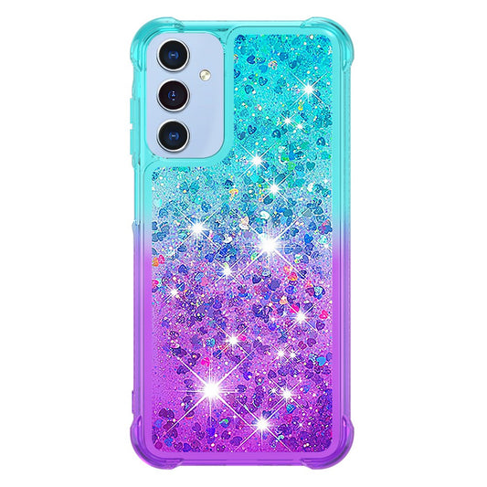 Galaxy A16 4G/5G Glitter-Hülle – Farbverlauf mit funkelndem Puder