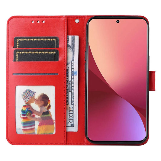 For Xiaomi 12 5G / 12X 5G / 12S 5G Sunflower Imprinted Stand Wallet Phone Case PU Leather Full Protection Cover