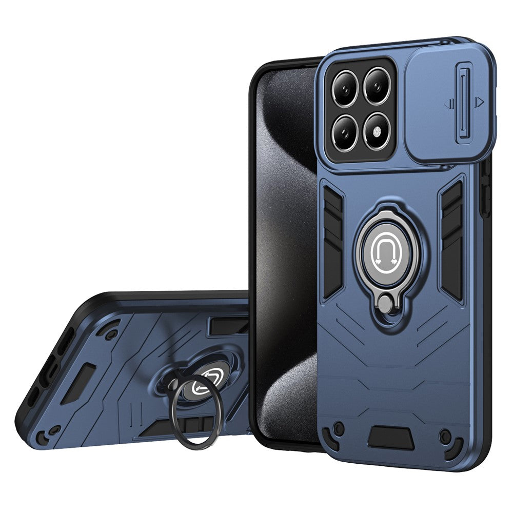 For Xiaomi 14T Case Slide Camshield Kickstand PC+TPU Phone Cover