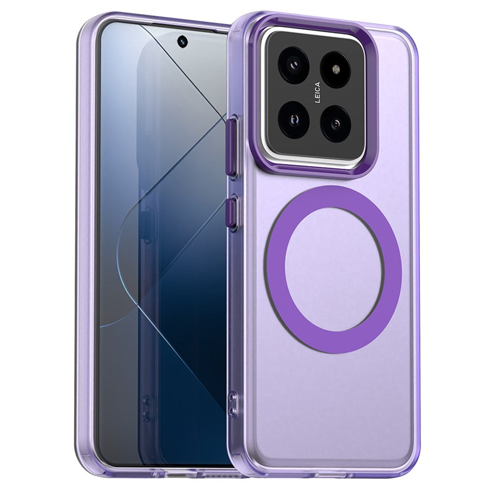 For Xiaomi 14 Pro Magnetic Case PC+TPU+PET Anti-Drop Phone Cover