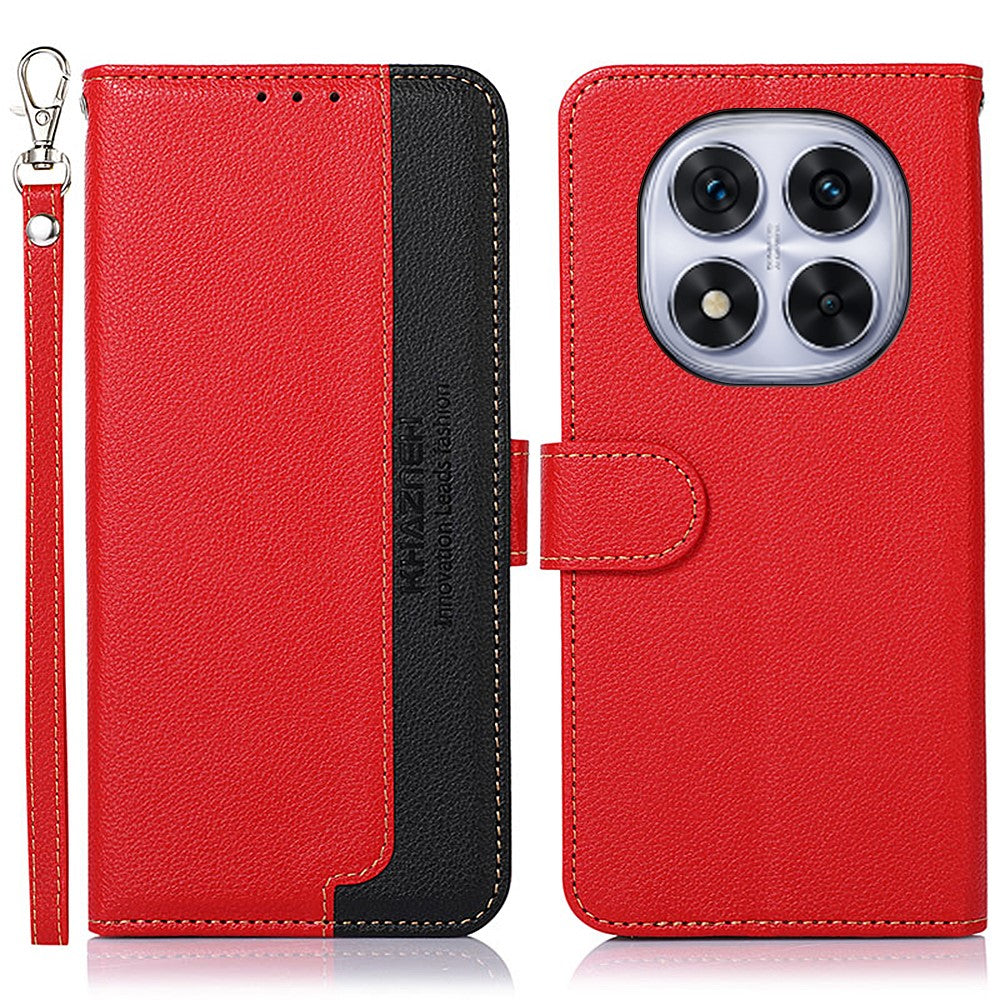 KHAZNEH For Xiaomi Redmi Note 14 Pro 4G Case RFID Blocking Wallet PU Leather Phone Cover