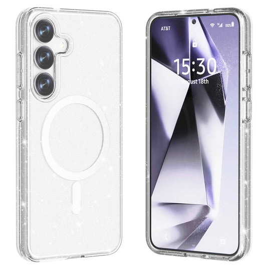 Galaxy S25 Glitter-Hülle – Magnetisch & funkelnd