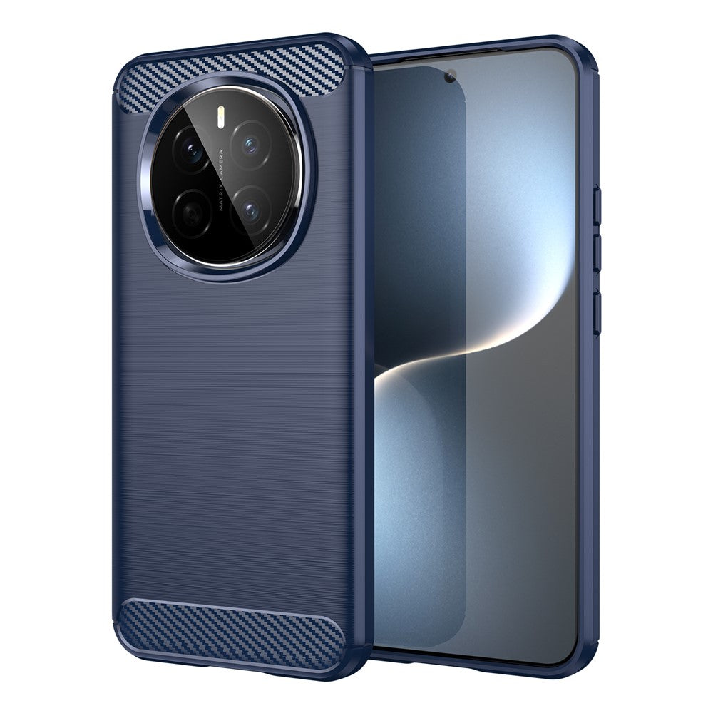 For Honor Magic7 5G Case Carbon Fiber Texture Brushed Anti Fingerprint Phone Back Cover