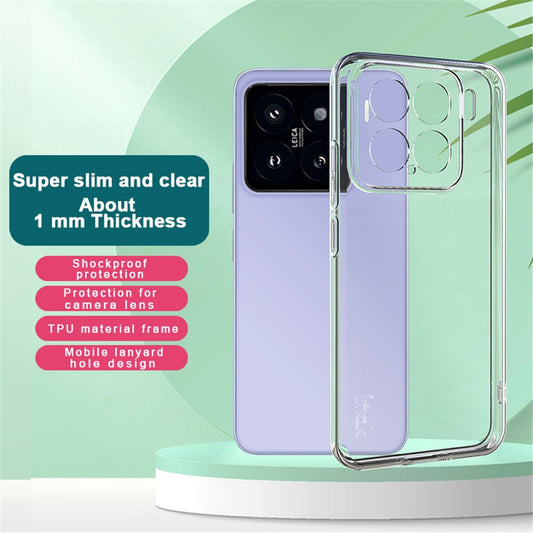 Xiaomi 15 / Xiaomi 15 Custom Edition Handyhülle – IMAK UX-5 Series Phone Cover 15 Custom Edition Klarsichthülle, stoßfeste, schlanke TPU-Rückseite