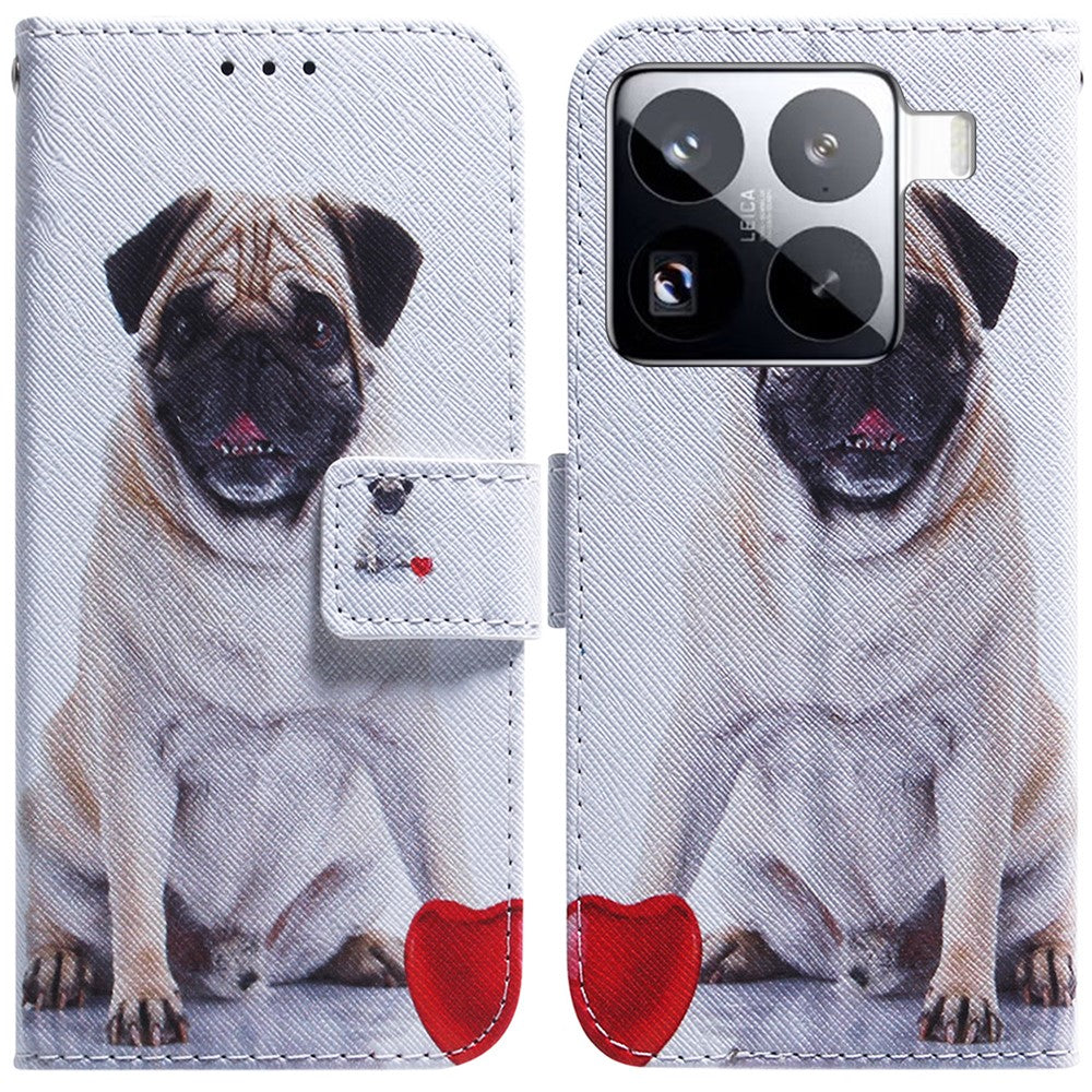For Xiaomi 15 Pro Wallet Case Pattern Print Leather Phone Cover