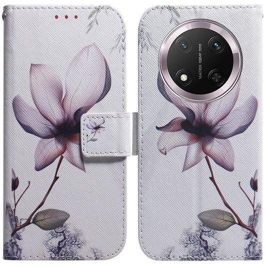Honor X60 Pro 5G / Honor X9c 5G / Honor Magic7 Lite 5G Handyhülle – X9c 5G / X60 Pro 5G Brieftaschen- mit Musterdruck, Leder