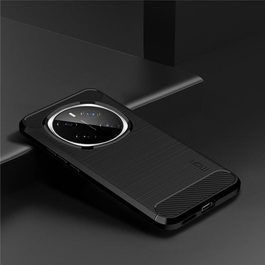 Honor Magic7 Pro 5G Handyhülle – MOFI Rückseite aus gebürstetem Carbonfaser-Textur, weiches TPU-Gehäuse
