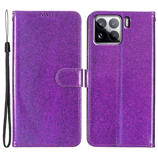 Xiaomi 15 Handyhülle – Brieftaschen- aus glitzerndem, kratzfestem Leder mit Ständer