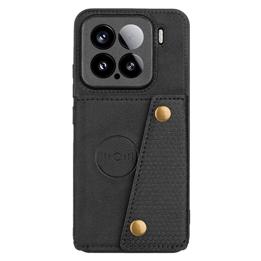 Xiaomi 15 Handyhülle – mit Kartenfächern, Ständer, Leder + TPU
