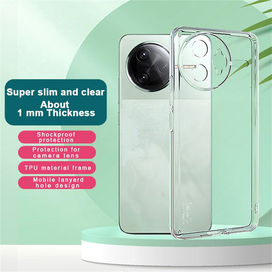 IMAK UX-5 Series Phone Cover for Xiaomi Poco F7 Ultra 5G / Redmi K80 Pro 5G Case Shockproof TPU Clear Slim Back Shell