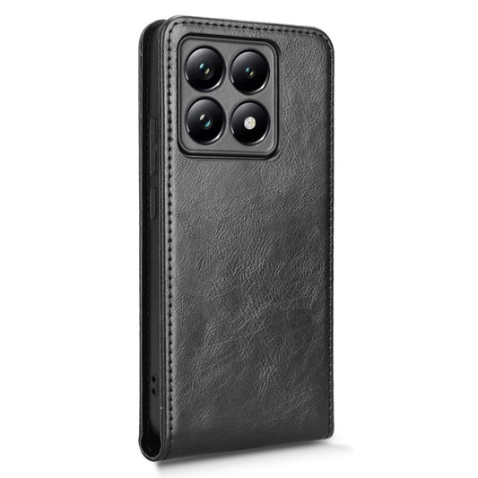 Xiaomi 14T Pro Handyhülle – mit Kartensteckplatz, magnetische vertikale Flip- aus Leder