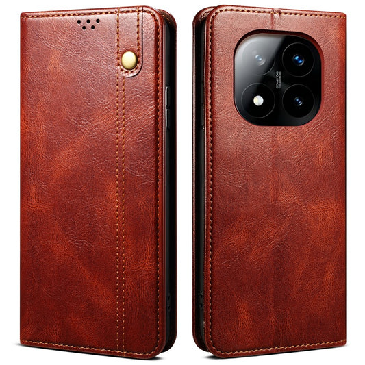 Xiaomi Redmi Note 14 Pro+ 5G Wallet-Handyhülle – Crazy Horse Textur Waxy Leder Standfunktion