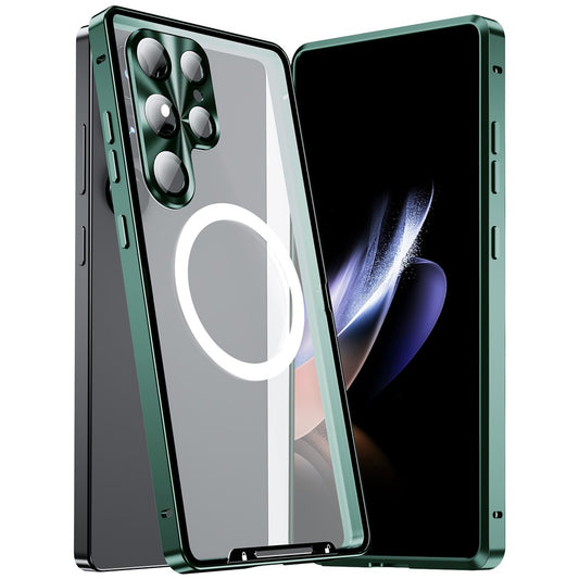 Galaxy S25 Ultra Magnetische Hülle mit Metallkante & Kameraschutz