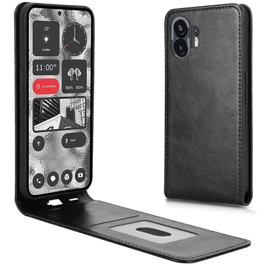 Nothing Phone (2) Wallet-Handyhülle – Magnetische & vertikale Klapphülle, aus Leder, mit Kartenfach