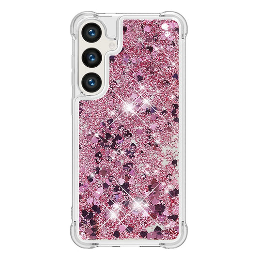 Galaxy S24 Plus / S25 Plus Glitzer-Hülle – Stoßfest & mit Treibsand