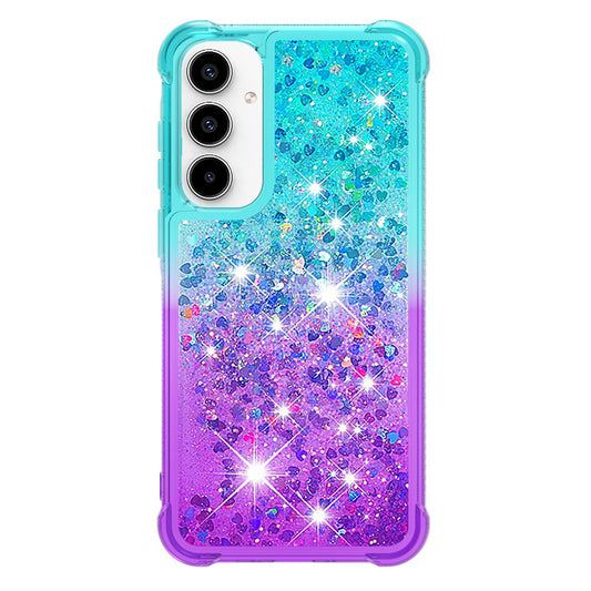 Galaxy A36 5G Glitter-Hülle – Farbverlauf mit funkelndem Puder