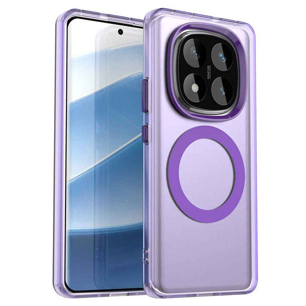 For Xiaomi Redmi Note 14 Pro 4G Magnetic Case Anti Drop Hybrid Phone Back Cover