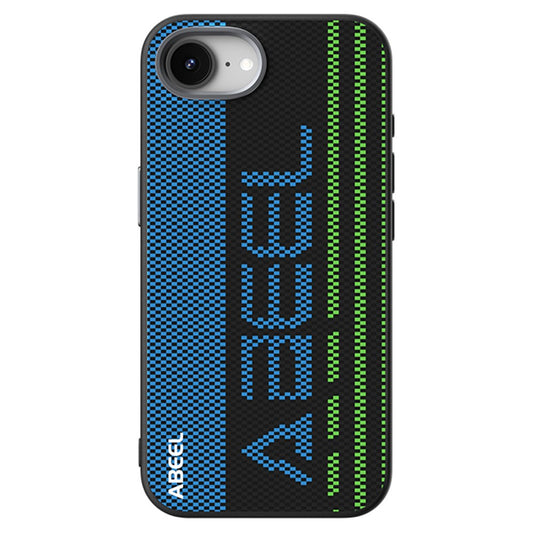 ABEEL For iPhone 17e / 16e Case Compatible with MagSafe Micro-Embossing 6D Printed PC TPU Aluminum Alloy Leather Phone Cover