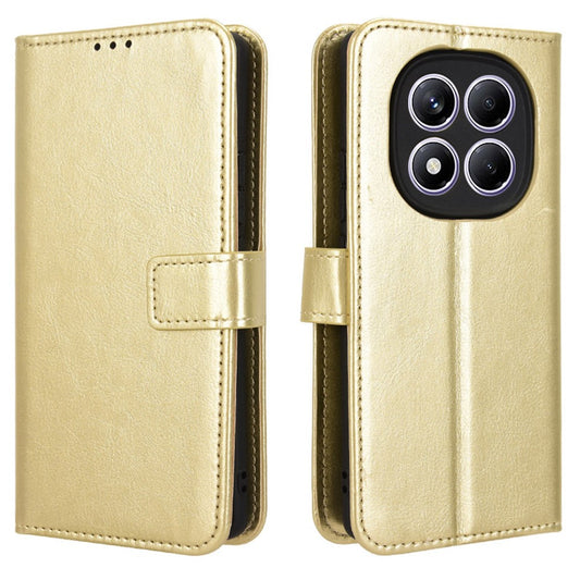 Xiaomi Redmi Note 14 Pro 4G Handyhülle – Crazy Horse Textur PU-Leder-Telefon-Geldbörsen-Abdeckung