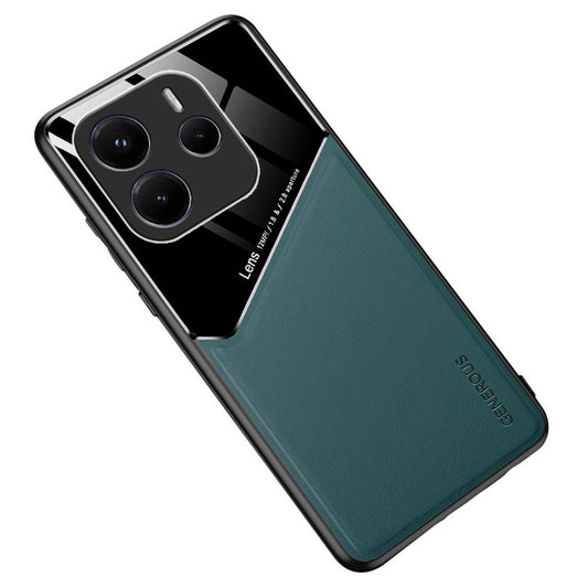 Xiaomi Redmi Note 14 5G Handyhülle – Gehäuse aus PC mit Lederbeschichtung + Rückseite aus TPU