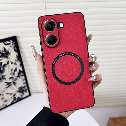 For Xiaomi Poco X7 Pro 5G Magnetic Case Anti-Drop PU Leather + TPU Cover