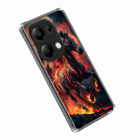 Xiaomi Redmi Note 13 Pro 4G Handyhülle – IMD-Muster bedruckte, stoßfeste TPU