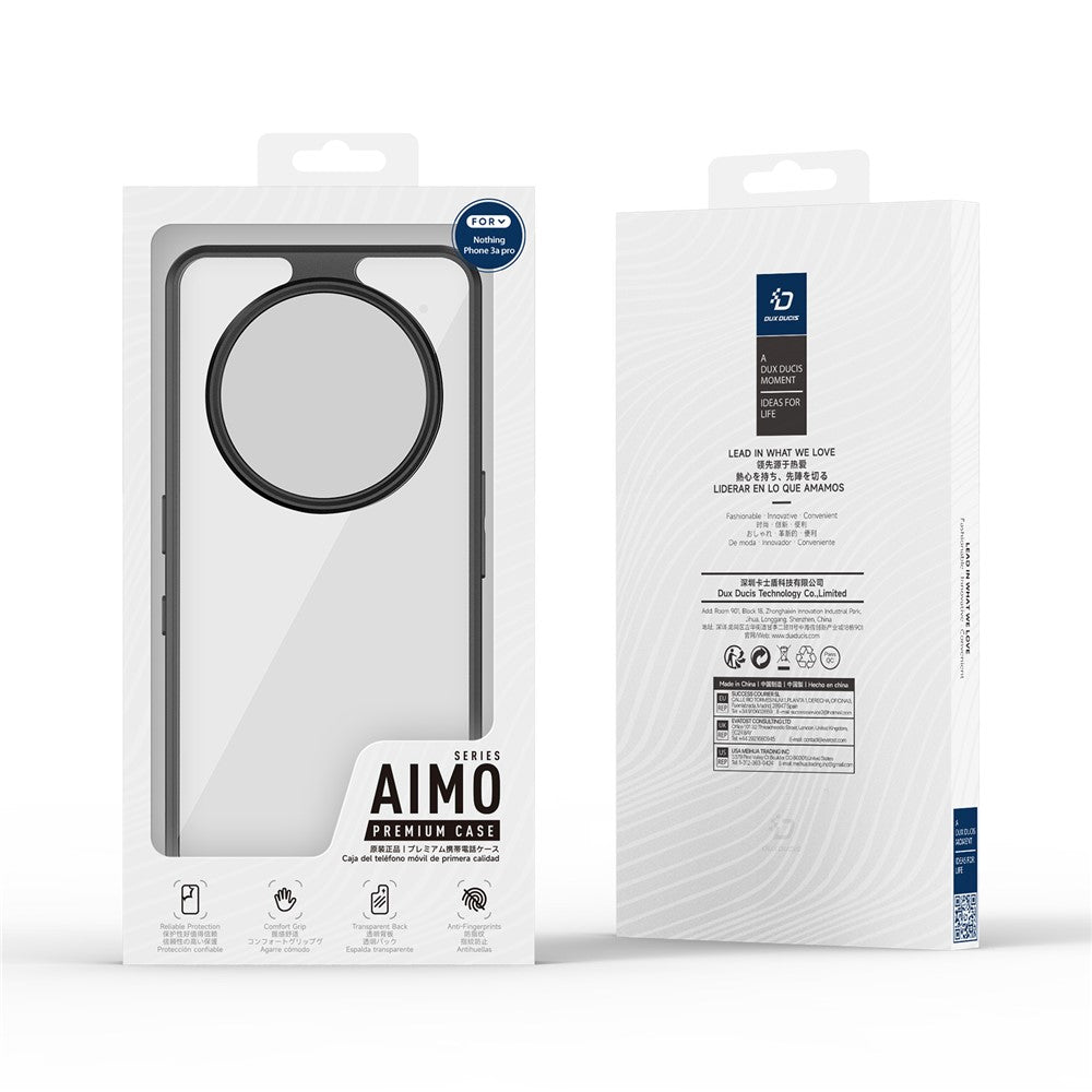 DUX DUCIS For Nothing Phone (3a) Pro Case Aimo Series TPU+PC Matte Drop-proof Phone Cover (REACH Certification)