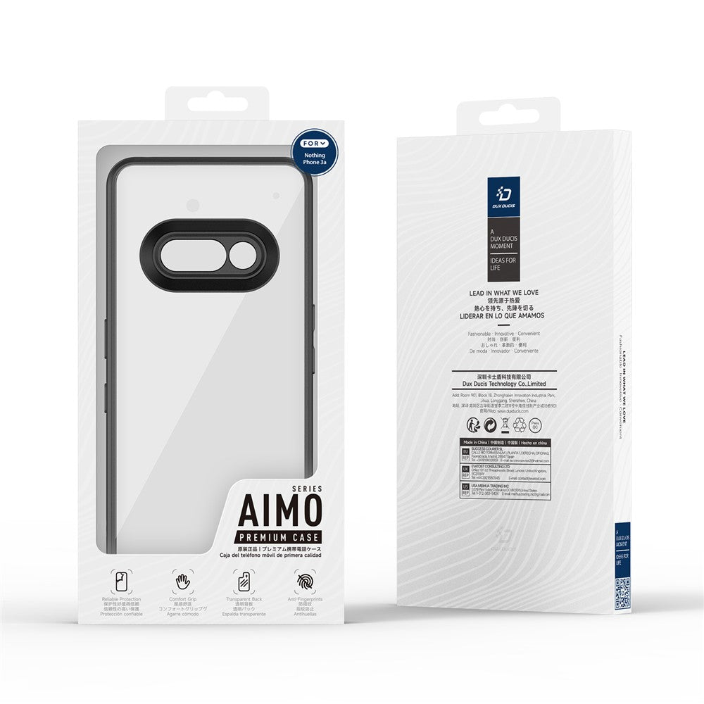DUX DUCIS For Nothing Phone (3a) Case Aimo Series TPU+PC Matte Drop-proof Phone Cover (REACH Certification)