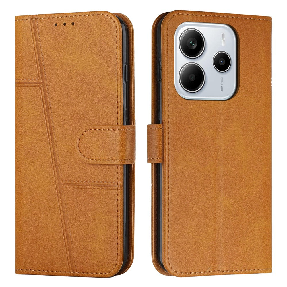 For Xiaomi Redmi Note 14 4G (164.84mm) Case Leather Stand Protective Phone Cover