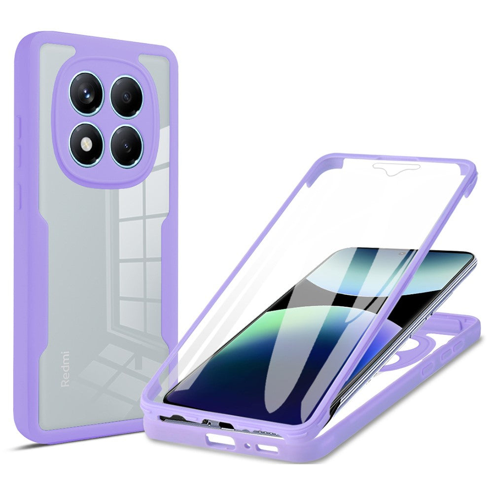 For Xiaomi Redmi Note 14 Pro 4G Case Acrylic + TPU Clear Phone Cover with PET Screen Film
