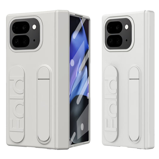 Google Pixel 10 Pro Fold Handyhülle – mit Ständer, Armband, PC- mit gehärtetem Glasfilm