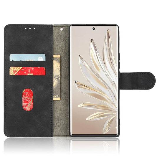 Honor 70 5G Handyhülle – Vollständig schützende PU-Leder- mit hautfreundlichem Brieftaschen-Ständer
