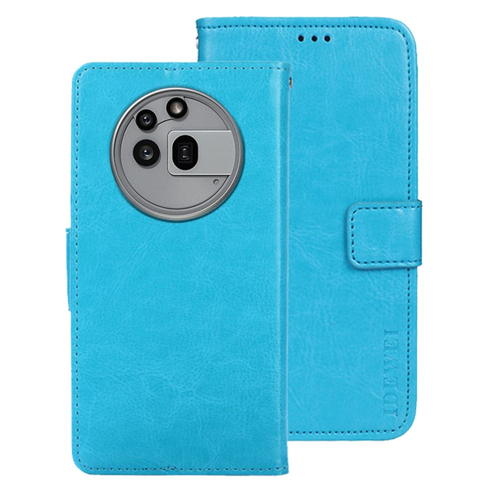 IDEWEI For Nothing Phone (3a) Pro Stand Case Crazy Horse Texture Leather Phone Cover