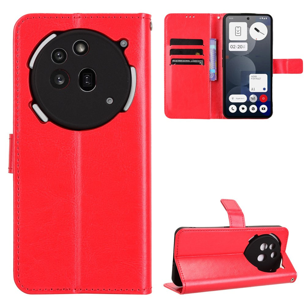 Nothing Phone (3a) Pro Wallet-Handyhülle – Aus strukturiertem Leder