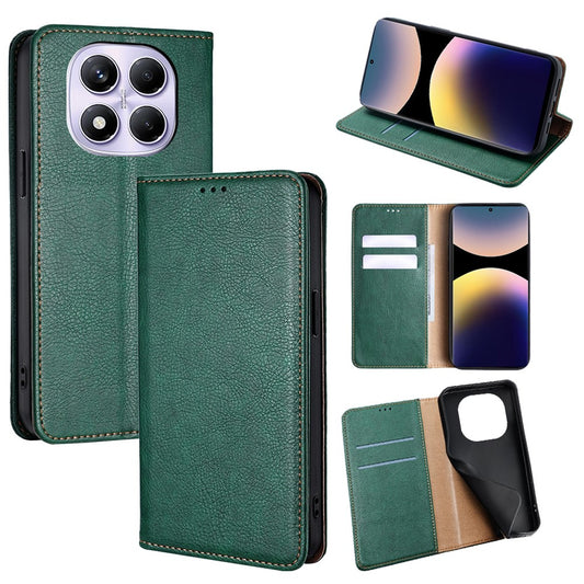 Xiaomi Redmi Note 14 Pro 4G Handyhülle – Brieftasche PU-Leder Magnetische, automatisch absorbierte