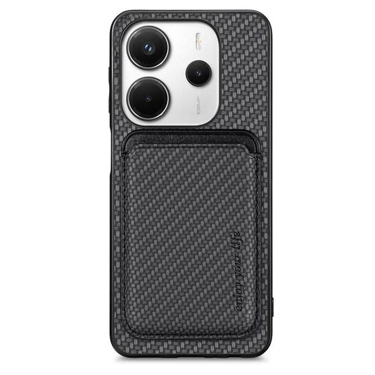 Xiaomi Redmi Note 14 4G (163.25mm) Handyhülle – mit magnetischem, abnehmbarem Kartenhalter, Rückseite des Telefons