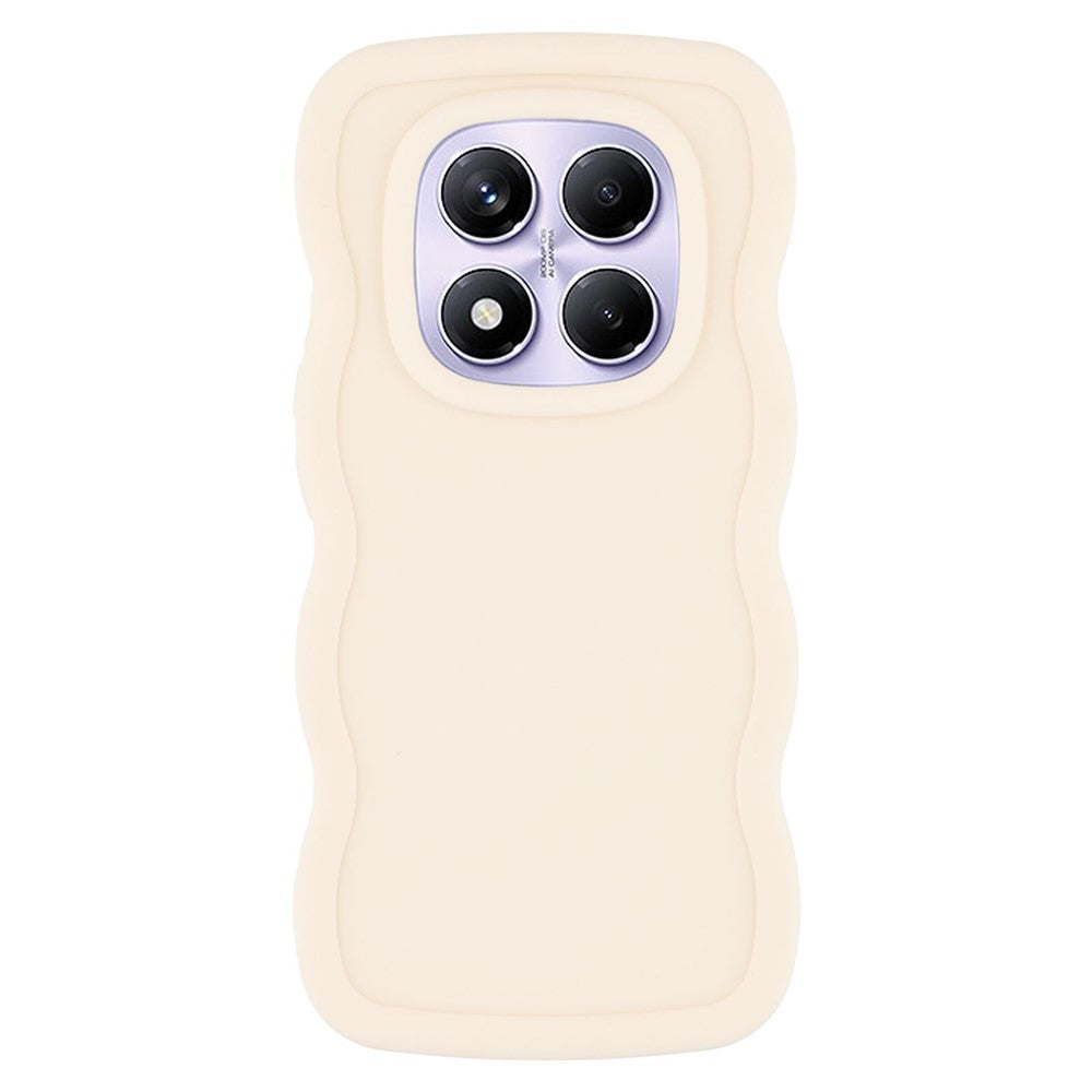 For Xiaomi Redmi Note 14 Pro 4G Case TPU Protective Phone Cover Unique Curly Wave Frame