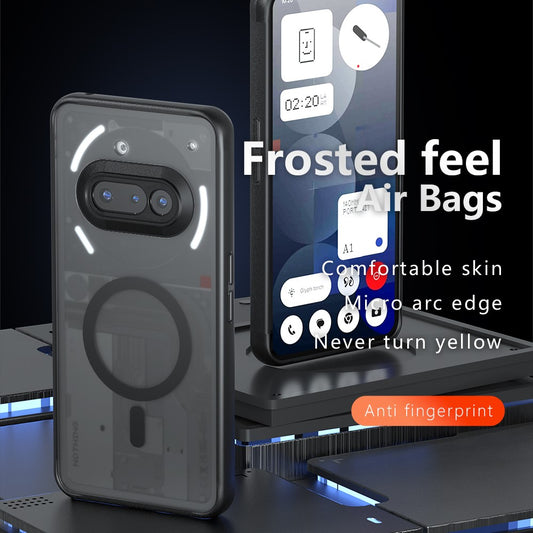 For Nothing Phone (3a) Magnetic Case TPU + PC Matte Skin Touch Phone Cover