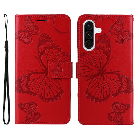 Galaxy A36 5G Wallet-Hülle – Schmetterling Aufgedruckt & Mit Ständer und Riemen