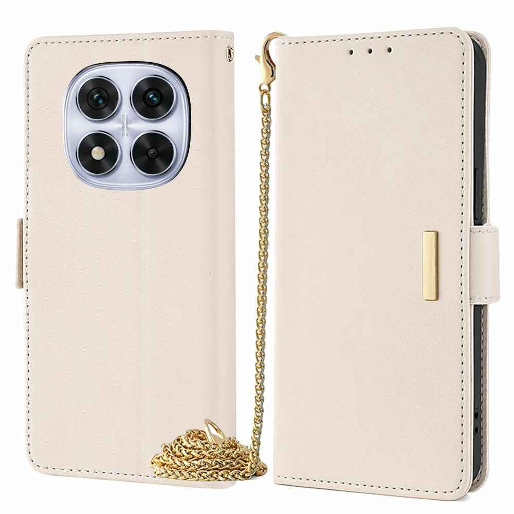 Phone Case For Xiaomi Redmi Note 14 Pro 5G / Note 14 Pro+ 5G / Poco X7 5G PU Leather Wallet Stand Cover with Crossbody Shoulder Strap