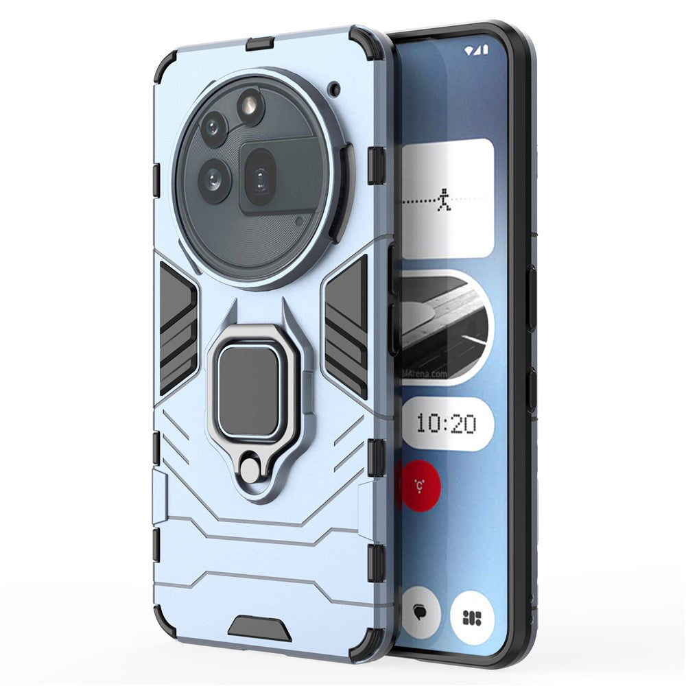 Nothing Phone (3a) Pro Handyhülle – Harte PC- + weiche TPU-Handyrückseite, drehbarer Ringhalter, Ständer